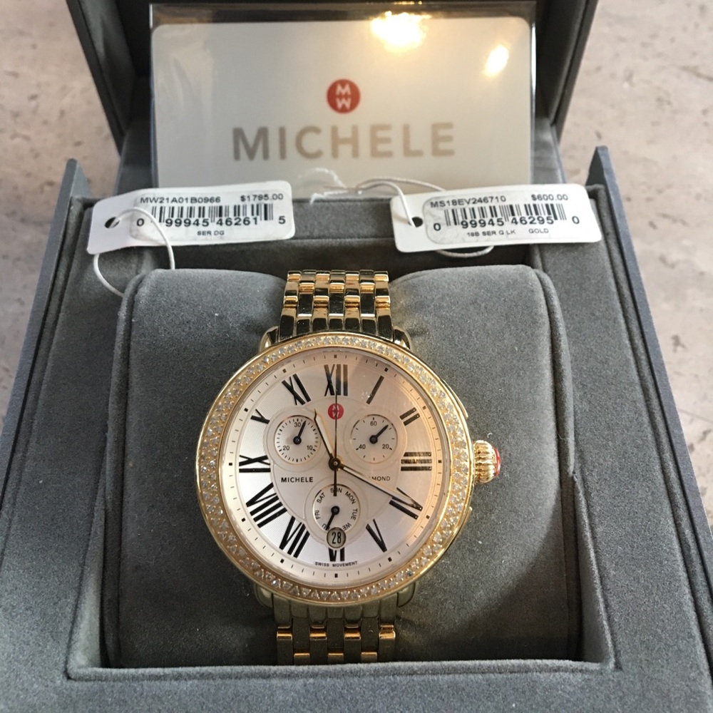 Gold Michele Watch